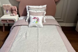 Unicorn Nakışlı Yatak Örtüsü Takımı & Havlusu
