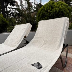 Başlıklı Cepli Stayflex Plaj Havlusu