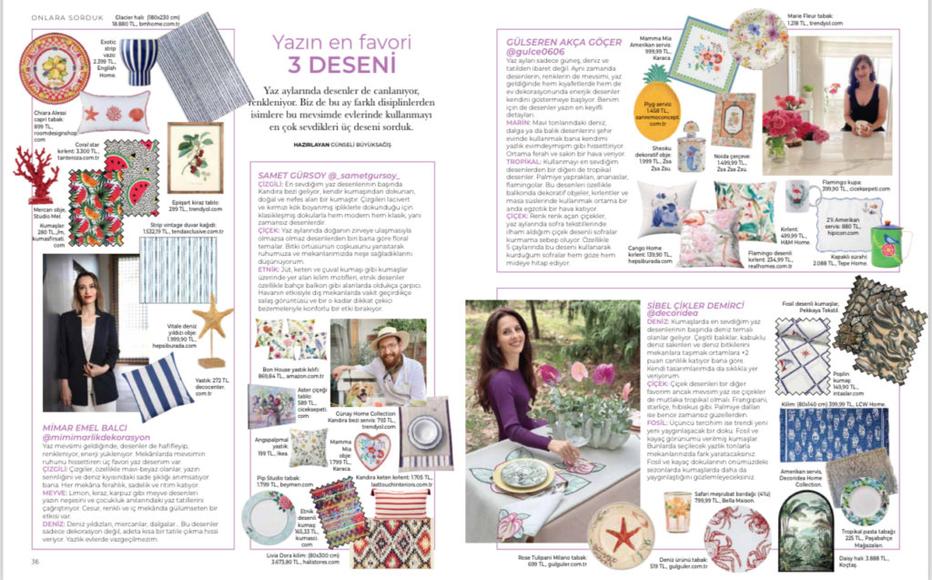 Decoridea Evim Dergisi’ nde